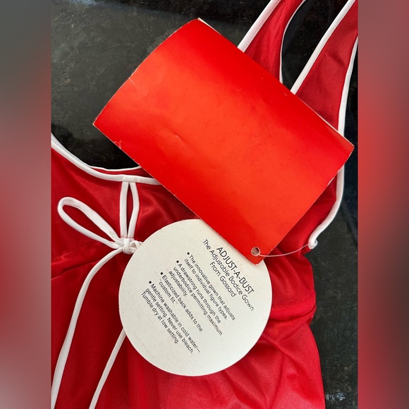 Vtg 70s Gossard Artemis Petite Floor Length Red Gown Adjust-a-bust valentines - Picture 7 of 13